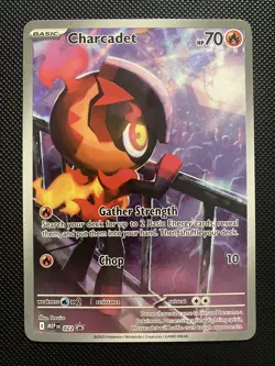 Pokemon TCG Charcadet 022 Phantasmal Flames Black Star Promo - Image 1