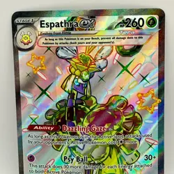 Pokemon Espathra ex 214/091 Paldean Fates Special Illustration Rare SIR Holo - Image 1