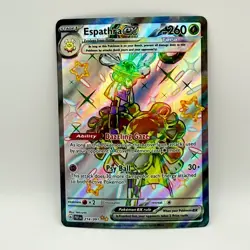 Pokemon Espathra ex 214/091 Paldean Fates Special Illustration Rare SIR Holo - Image 2