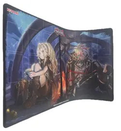 YUGIOH KONAMI OFFICIAL ALBAZ - ECCLESIA - TRI-BRIGADE GAME MAT PLAYMAT (NEW) 24" - Image 1