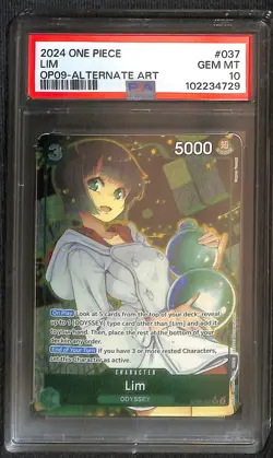 One Piece Lim Alternate Art OP09-037 PSA 10 - Image 1