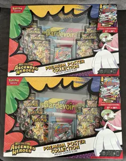 Pokemon TCG Ascended Heroes Premium Poster Collection X2 Mega Gardevoir Sealed - Image 1