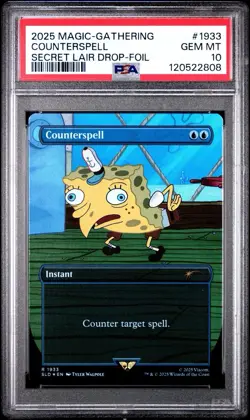 SPONGEBOB MTG SECRET LAIR - COUNTERSPELL FOIL #7010 and #1933 Sequential PSA 10s - Image 4
