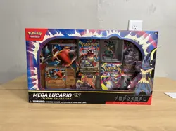 Pokemon TCG: Mega Lucario ex Premium Figure Collection Factory Sealed Box - Image 3