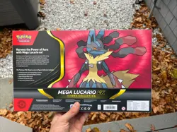 Pokemon TCG Mega Lucario ex Premium Figure Collection Box Factory Sealed - Image 2