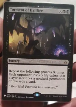 MTG - Torment of Hailfire, Hour of Devastation, 077/199, Regular Rare, NM, Jun28 - Image 1