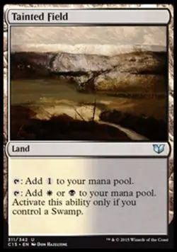 Tainted Field - Light Play MTG Commander 2015 - Image 1
