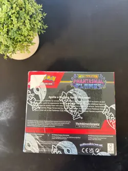 Pokemon TCG Phantasmal Flames Booster Box Factory Sealed ME02 Sticker on the box - Image 2