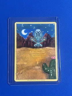 Elgyem Hand-painted Custom Full Art Pokemon Card - Image 1