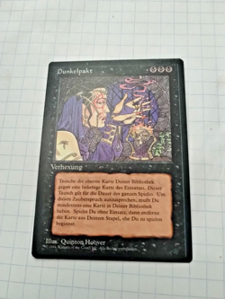 MTG Darkpact (Dunkelpakt) German FBB Regular Rare - Bit of Edge Wear - See pics - Image 1