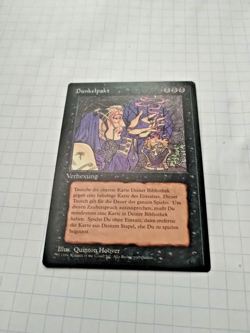 MTG Darkpact (Dunkelpakt) German FBB Regular Rare - Bit of Edge Wear - See pics - Image 2