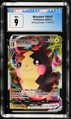 CGC Graded 9 Morpeko VMAX 038/072 Shining Fates Pokemon Card - Image 1