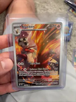 Pokemon TCG Blaziken Illustration Rare Card 192/182 Destined Rivals Series - Image 1