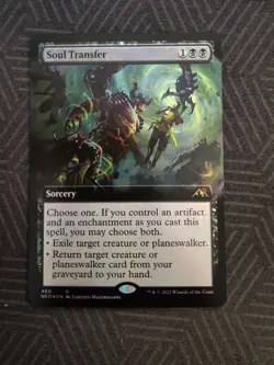 mtg soul transfer extended art foil kamigawa: neon dynasty - Image 1