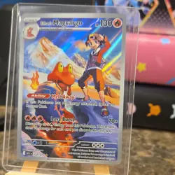 Pokemon TCG Ethan's Magcargo 222/217 ASC Full Art Holo 130HP Card Stock - Image 1