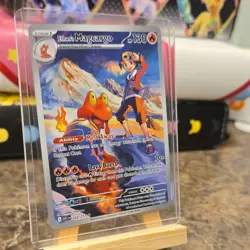 Pokemon TCG Ethan's Magcargo 222/217 ASC Full Art Holo 130HP Card Stock - Image 2