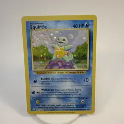 Pokemon Squirtle Trading Card Game Classic Holo Basic 40HP 001/034 2023 - Image 1