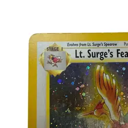 Pokemon Gym Heroes 1st Edition #7/132 Lt. Surge's Fearow Holofoil Holo 2000 Card - Image 3