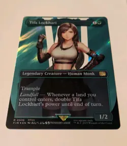 Tifa Lockhart R 0536, Surge Foil, Borderless, MTG Final Fantasy FIN FFVII - Image 3