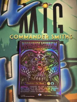 Displacer Kitten ✨ Borderless FOIL ✨ MTG D&D Black Light Secret Lair NM 2506 - Image 1