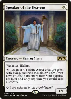 Speaker of the Heavens Core Set 2021 Foil 38 NM MTG Magic The Gathering - Image 1