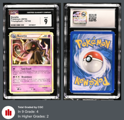 Banette - Triumphant 14/102 Non-Holo Rare 2010 Pokemon - CGC 9 Mint - Pop 4 - Image 3