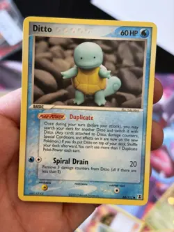 Pokemon Ditto (Squirtle) 64/113 EX Delta Species Common Regular 2005 60HP - Image 2