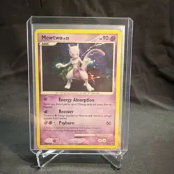 Pokemon Mewtwo Diamond & Pearl 2008 Holo Rare Basic Card 9/100 90 HP - Image 1