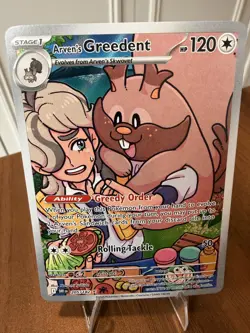Pokemon Arven’s Greedent 205/182 Destined Rivals Holo NM - Image 1