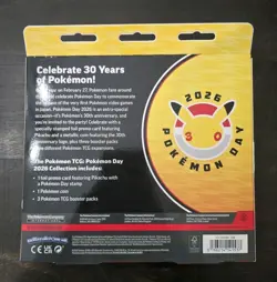 Pokemon Day 2026 Collection Box Includes 3 Booster Packs & Pikachu Promo - Image 2