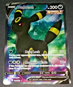 POKEMON EVOLVING SKIES UMBREON V HOLO #188/203 - FULL ART (ULTRA RARE) - NM - Image 5