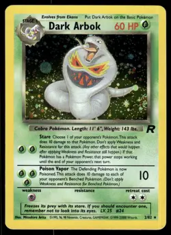 *THU NIGHT* Dark Arbok 2/82 Team Rocket Holo Rare - Image 1