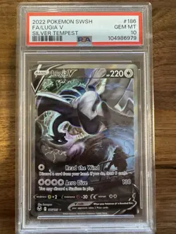 Pokemon 2022 Lugia V 186/195 Silver Tempest GEM MINT PSA 10 - Image 1