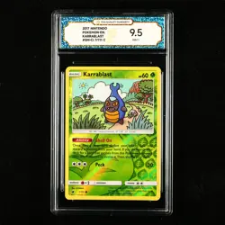 TQG 9.5 MINT+ 2017 Pokemon ENG Karrablast 7/111 C - Image 1