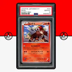 Pokemon PSA 10 Entei Unlimited 014/081 XY7 Bandit Ring Japanese - Image 1