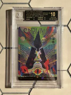 MTG Lord Of The Rings Saruman Of Many Colors 007/100 BGS 10 BLACK LABEL - Image 1