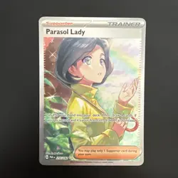 Pokemon TCG Parasol Lady 255/182 SV Secret Illustration Rare Paradox Rift - Image 1