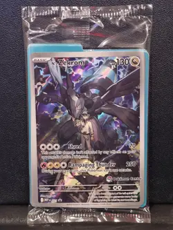 Pokemon N's Zekrom 037 Mega Evolution Promo Full Art Pokemon Center Sealed - Image 1