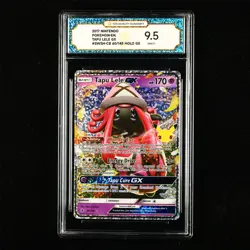 TQG 9.5 MINT+ 2017 Pokemon ENG Tapu Lele GX SWSH-CB 60/145 Holo GX - Image 1