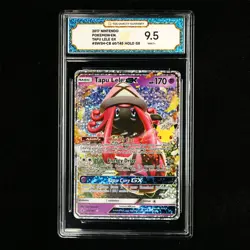 TQG 9.5 MINT+ 2017 Pokemon ENG Tapu Lele GX SWSH-CB 60/145 Holo GX - Image 2