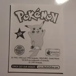 Pokemon - Poliwag - Topps Merlin Sticker - Series 1 - #234/240 - 1999 - Image 2