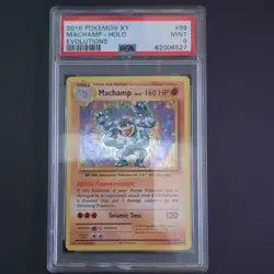 Pokemon Machamp Holo Rare 59/108 Evolutions 2016 PSA 9 - Image 1