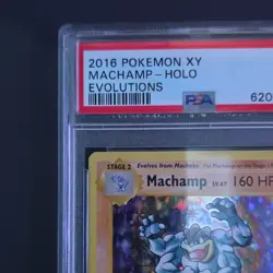 Pokemon Machamp Holo Rare 59/108 Evolutions 2016 PSA 9 - Image 3