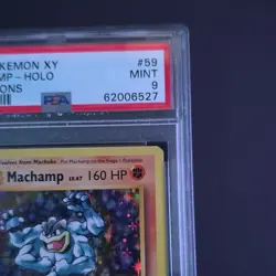 Pokemon Machamp Holo Rare 59/108 Evolutions 2016 PSA 9 - Image 4