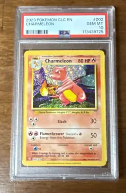 Pokemon Charmeleon CLC 002/034 Classic Collection Base Set Holo PSA 10 GEM MINT - Image 1