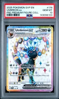 PSA 10 Umbreon Ex 176 Black Star Promo PRE Premium Figure Collection Pokemon - Image 1