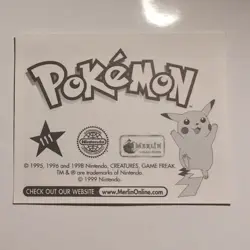 Pokemon - Rhyhorn - Topps Merlin Sticker - Series 1 - #111/240 - 1999 - Image 2