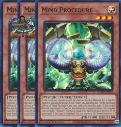Yugioh! 3x Mind Procedure DUAD-EN015 Super Rare 1st Ed NM - Image 1