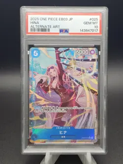 2025 One Piece JP EB03 Hina Alternate Art PSA 10 - Image 1