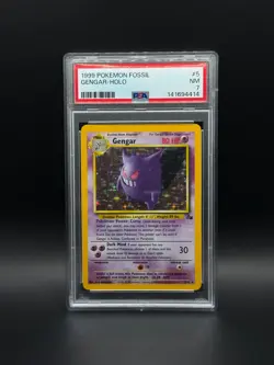 Gengar - 5/62 - Fossil Unlimited - Holo - PSA 7 NM 1999 Pokemon TCG Graded Card - Image 1